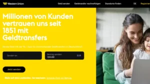 Geldüberweisung mit Western Union Prozess und Gebühren