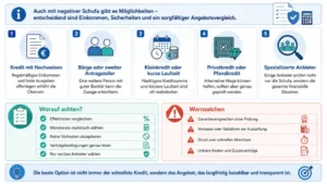 Kredit trotz negativer Schufa – Ihre Optionen