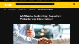 ADAC Kaufvertrag Kostenlose Mustervorlagen für den Autokauf