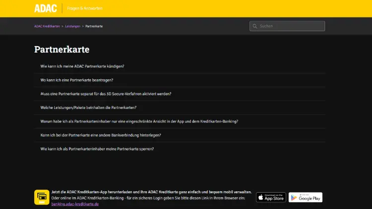 ADAC Partnerkarte Was kostet sie