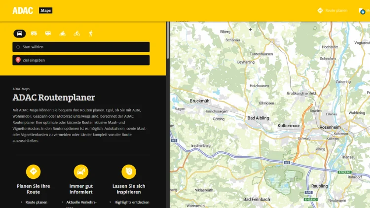 ADAC Routenplaner & Reiseführer kostenlos nutzen & entdecken