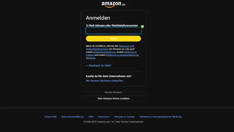 Amazon Login Mein Konto Tipps Sicherheit Support Hilfe