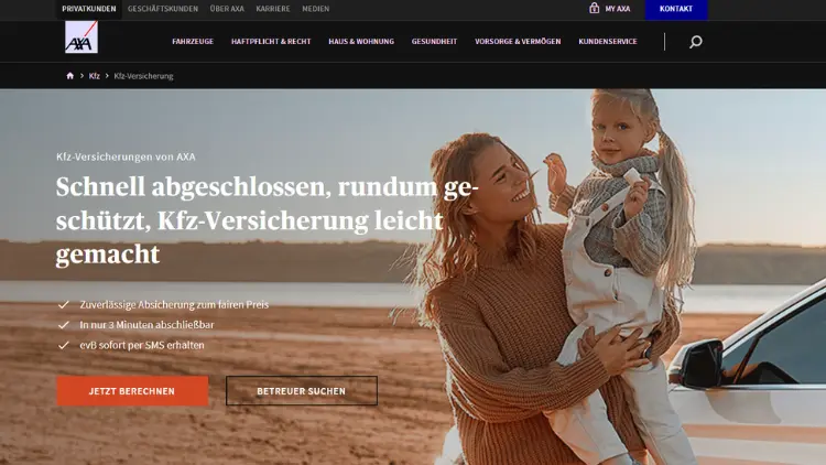 Axa Kfz-Versicherung im Test – Leistung, Service & Vorteile