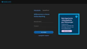 Barclays Kreditkarte _ Online-Banking Login