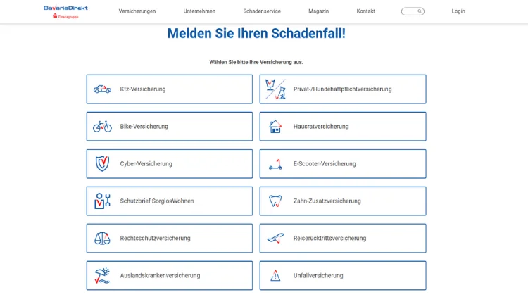BavariaDirekt Kfz-Versicherung Schaden melden – Anleitung