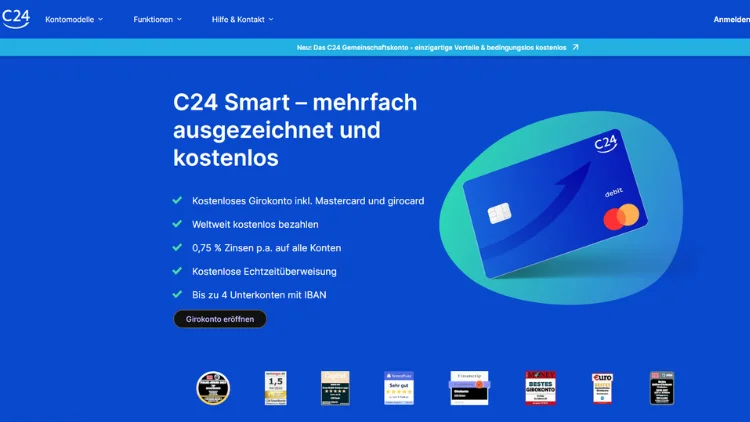 C24 Smartkonto – Das Girokonto mit Top-Leistungen