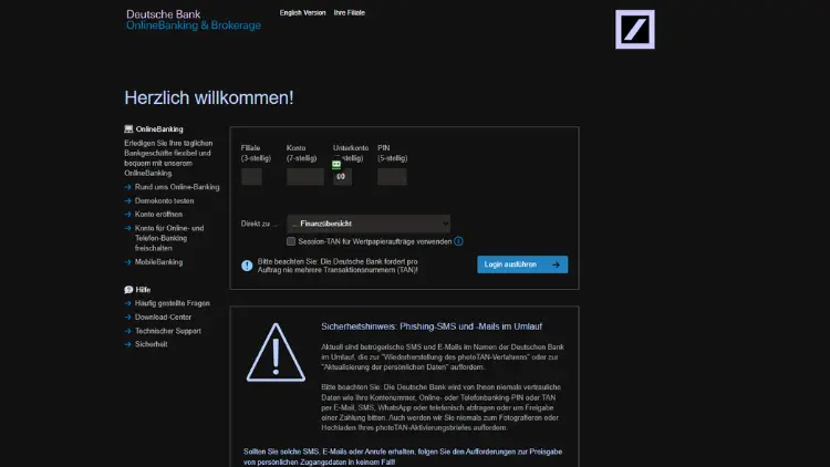 Deutsche Bank Online-Banking einloggen – sicher & bequem