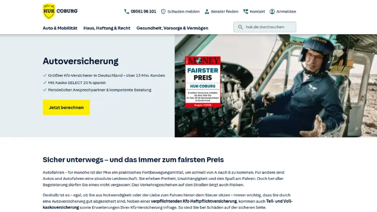 HUK COBURG Kfz-Versicherung – Leistungen im Überblick