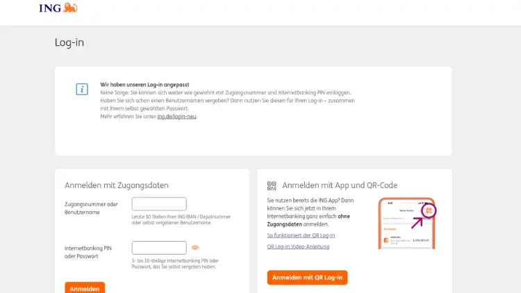 ING Konto ING DiBa Online Banking & Brokerage Login