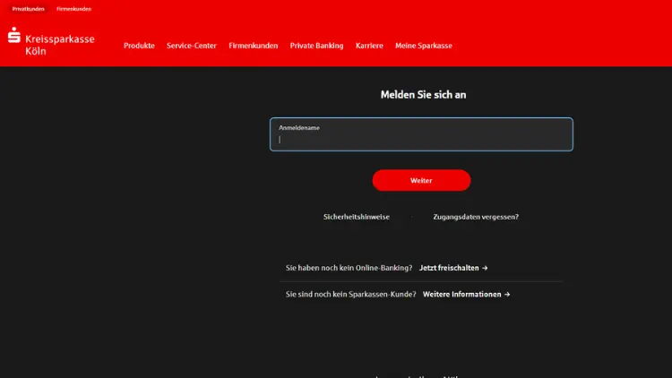 Kreissparkasse Köln KSK Köln Online Banking Login