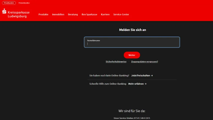 Kreissparkasse Ludwigsburg KSKLB Online Banking Login