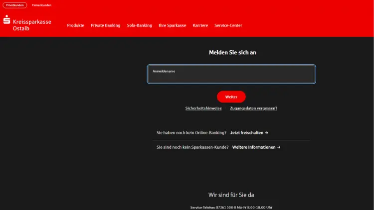 Kreissparkasse Ostalb KSK Ostalb Online Banking Login