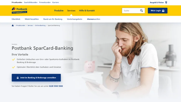 Postbank SparCard – So funktioniert das Online-Banking