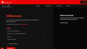Sparkasse Kreditkarte _ Online-Banking Login