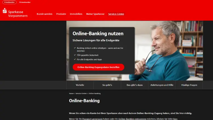 Sparkasse Vorpommern SPK Online Banking Login