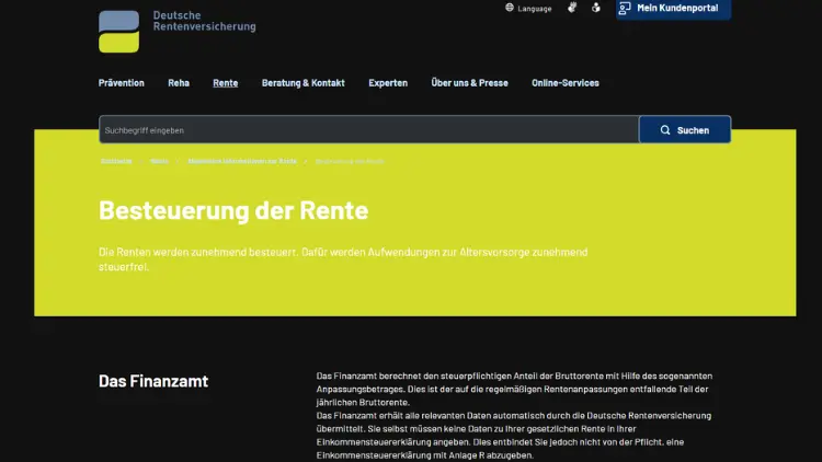 Steuerfreie Renten Bis wann gelten sie