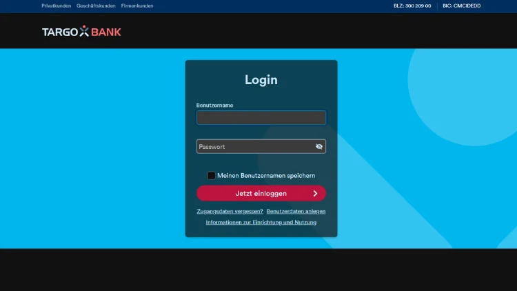 TARGOBANK Online-Banking Login Einfach und sicher anmelden
