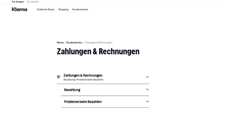 Klarna Zahlungen & Rechnungen einsehen und Probleme lösen