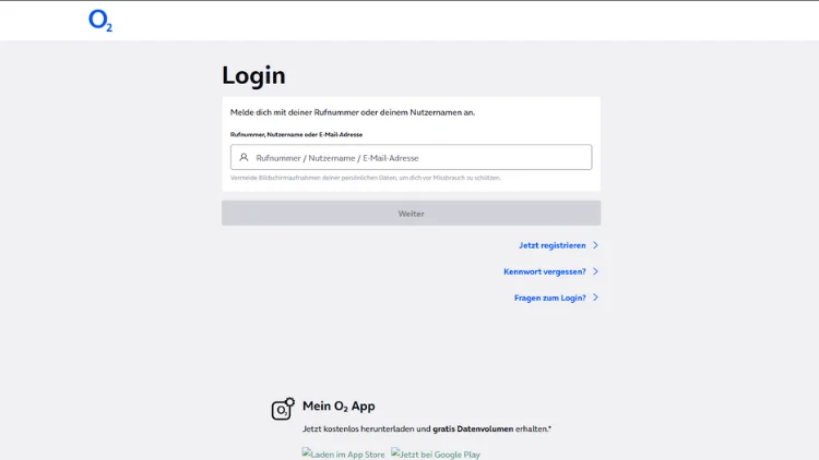 Mein O₂ Login – O₂ Kundenportal Bereich einloggen