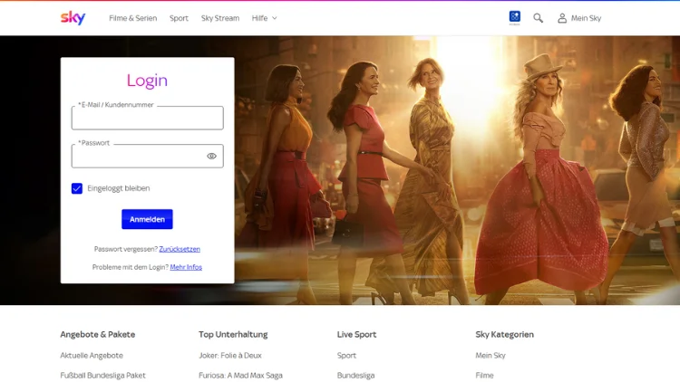 Mein Sky Login – Sky Kunden Anmeldeseite Einloggen
