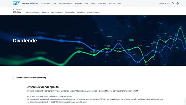 SAP Dividende 2025 – Prognose & mögliche Ausschüttung