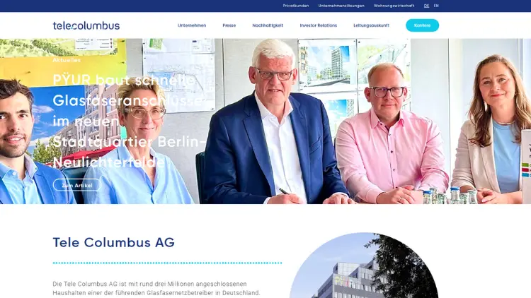 Tele Columbus trotz SCHUFA – Kabel-TV, Telefon & Internet