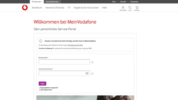 Vodafone Login – MeinVodafone Kundenportal Einloggen
