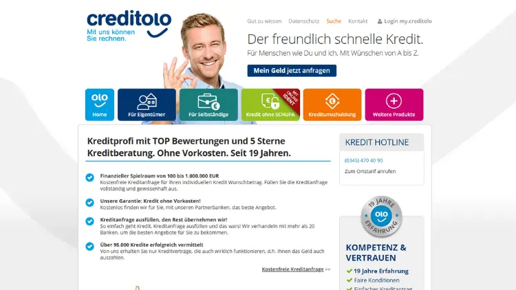 creditolo Kreditvergleich – Jetzt günstigen Kredit sichern