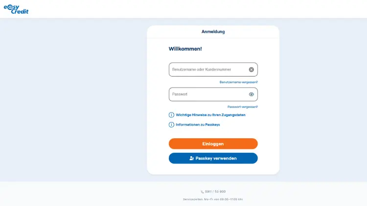 easyCredit Login – Kundenportal Online-Banking einloggen