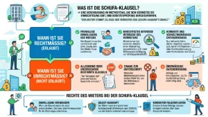 Schufa-Klausel im Mietvertrag – ist das rechtens?